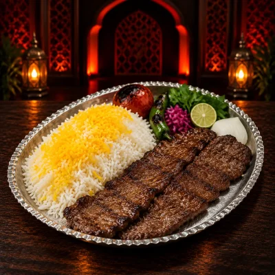 چلو کباب برگ