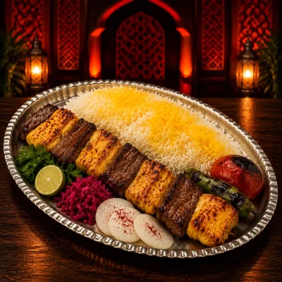چلو کباب بختیاری